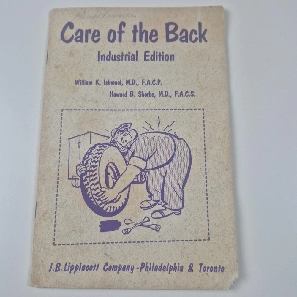 1964 paper booklet‎ Great Northern Railroad Employee Safety care of the Back